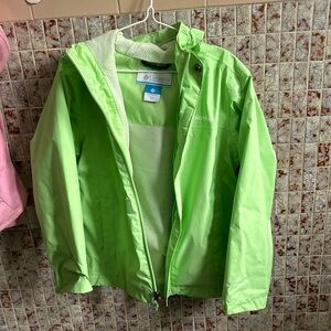 Fluorescent Green Raincoat for kids